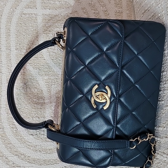 CHANEL Handbags - Chanel  Trendy CC Medium  Navy  Quilted Shoulder Bag